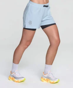 Best Dæhlie Women's Shorts Run 2-in-1 Blue Aura
