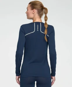 Clearance Dæhlie Women's Training Wool Mix Long Sleeve Navy