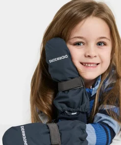 Didriksons Kids' Biggles Zip Mitten 8 Navy