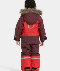 Sale Didriksons Kids' Bjärven Coverall 4 Pomme Red