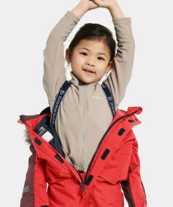 Sale Didriksons Kids' Bjärven Coverall 4 Pomme Red