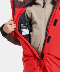 Sale Didriksons Kids' Bjärven Coverall 4 Pomme Red