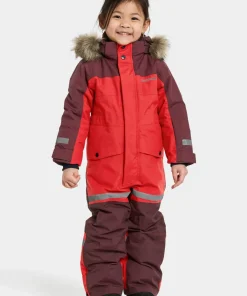 Sale Didriksons Kids' Bjärven Coverall 4 Pomme Red