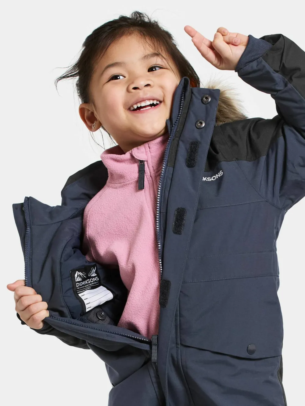 Best Didriksons Kids' Bjärven Coverall 4 Navy