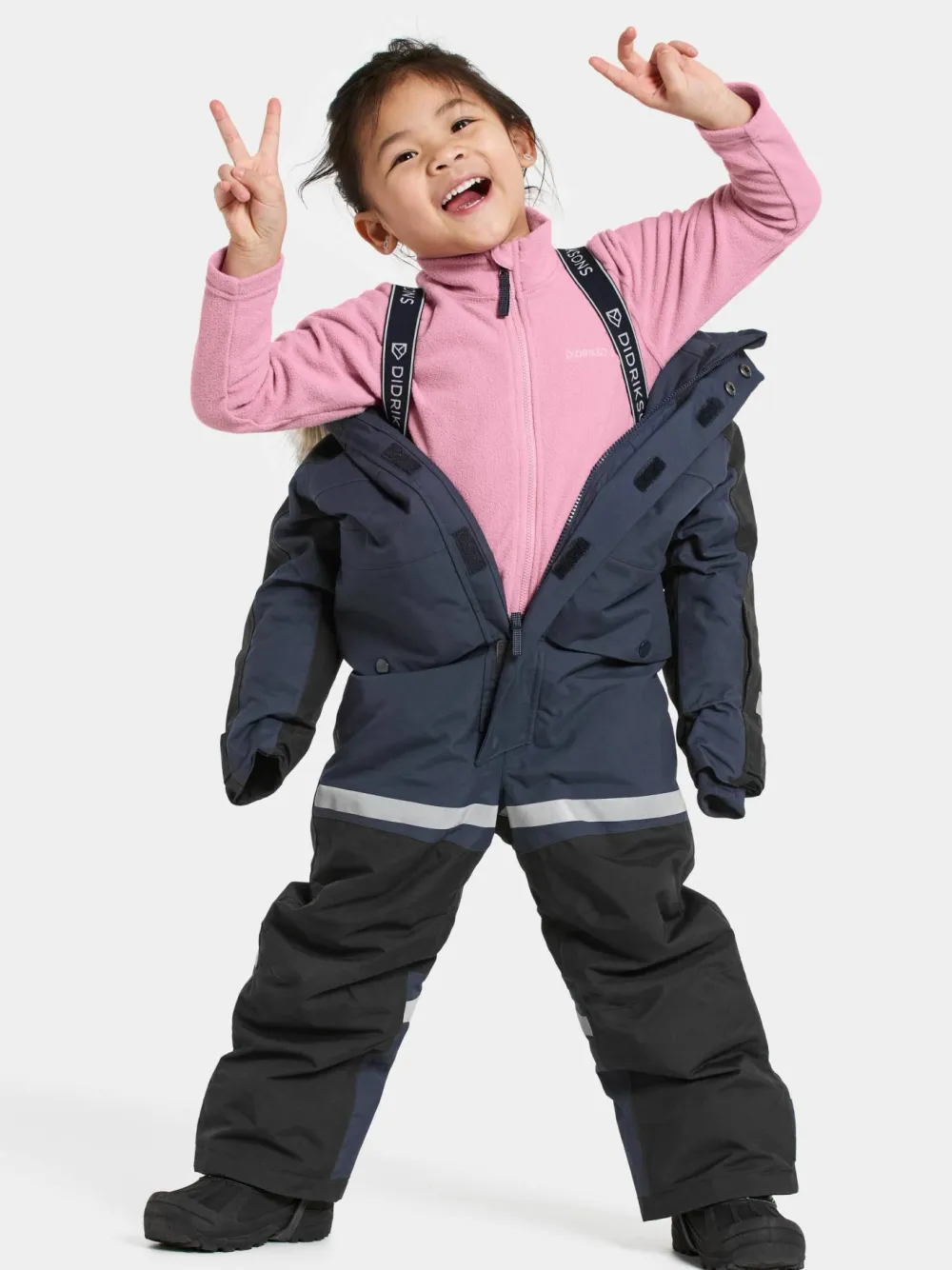 Best Didriksons Kids' Bjärven Coverall 4 Navy