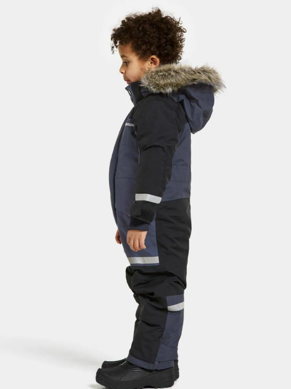 Hot Didriksons Kids' Bjärven Coverall 3 Navy