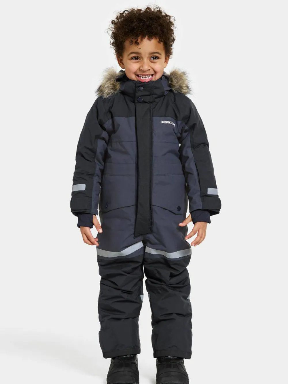 Hot Didriksons Kids' Bjärven Coverall 3 Navy