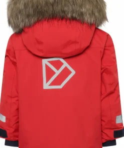 Hot Didriksons Kids' Bjärven Parka 4 Pomme Red