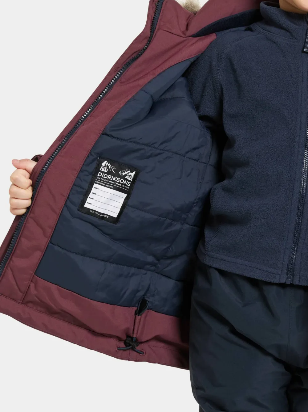 Best Didriksons Kids' Bjärven Parka 4 Anemon Red