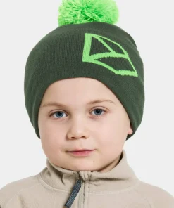 Didriksons Kids' Dropi Beanie 2 Pine Green