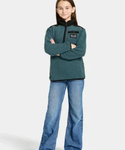 Best Didriksons Kids' Exa Half Zip Star Blue