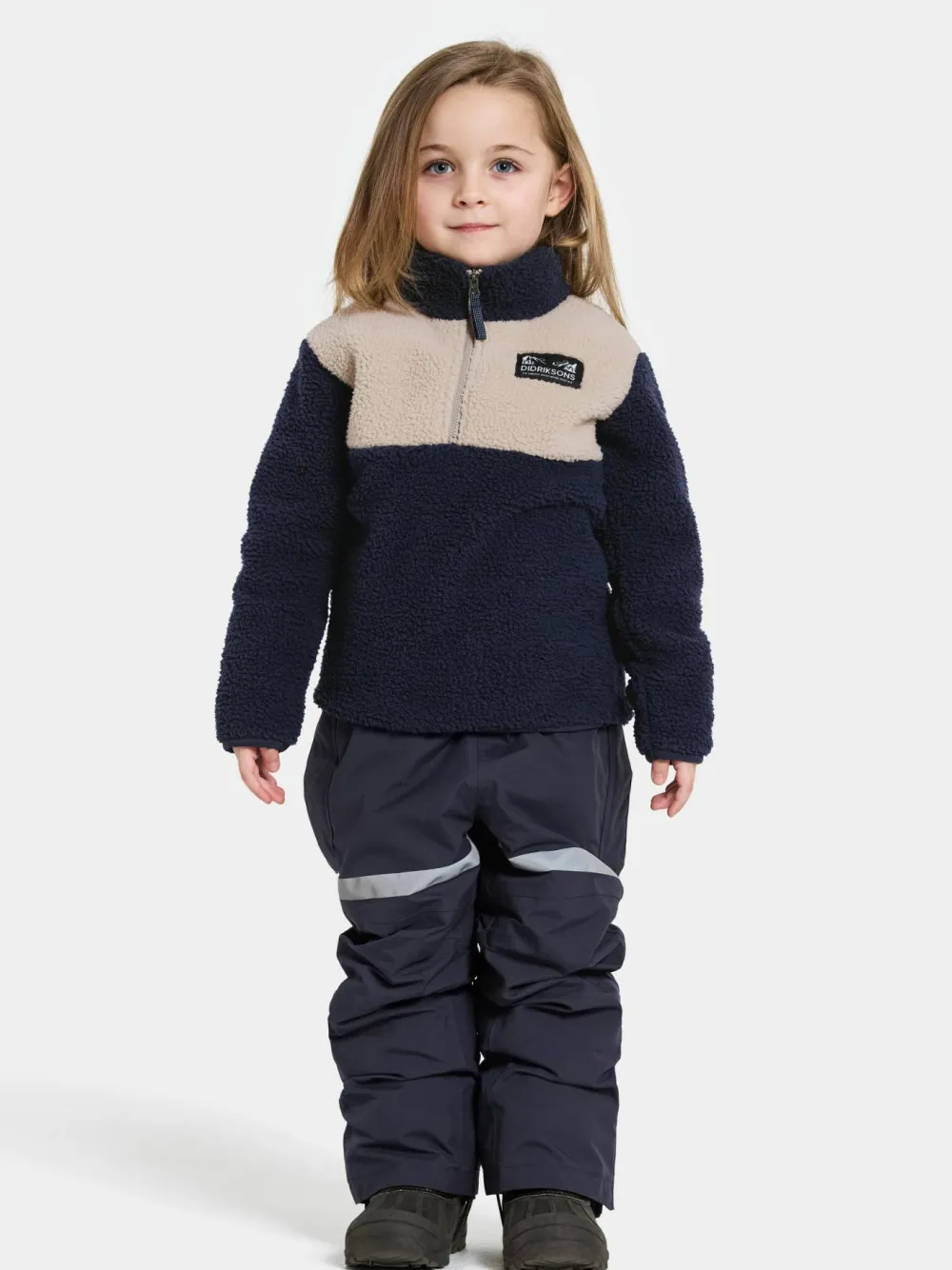 New Didriksons Kids' Gosig Half Zip Navy