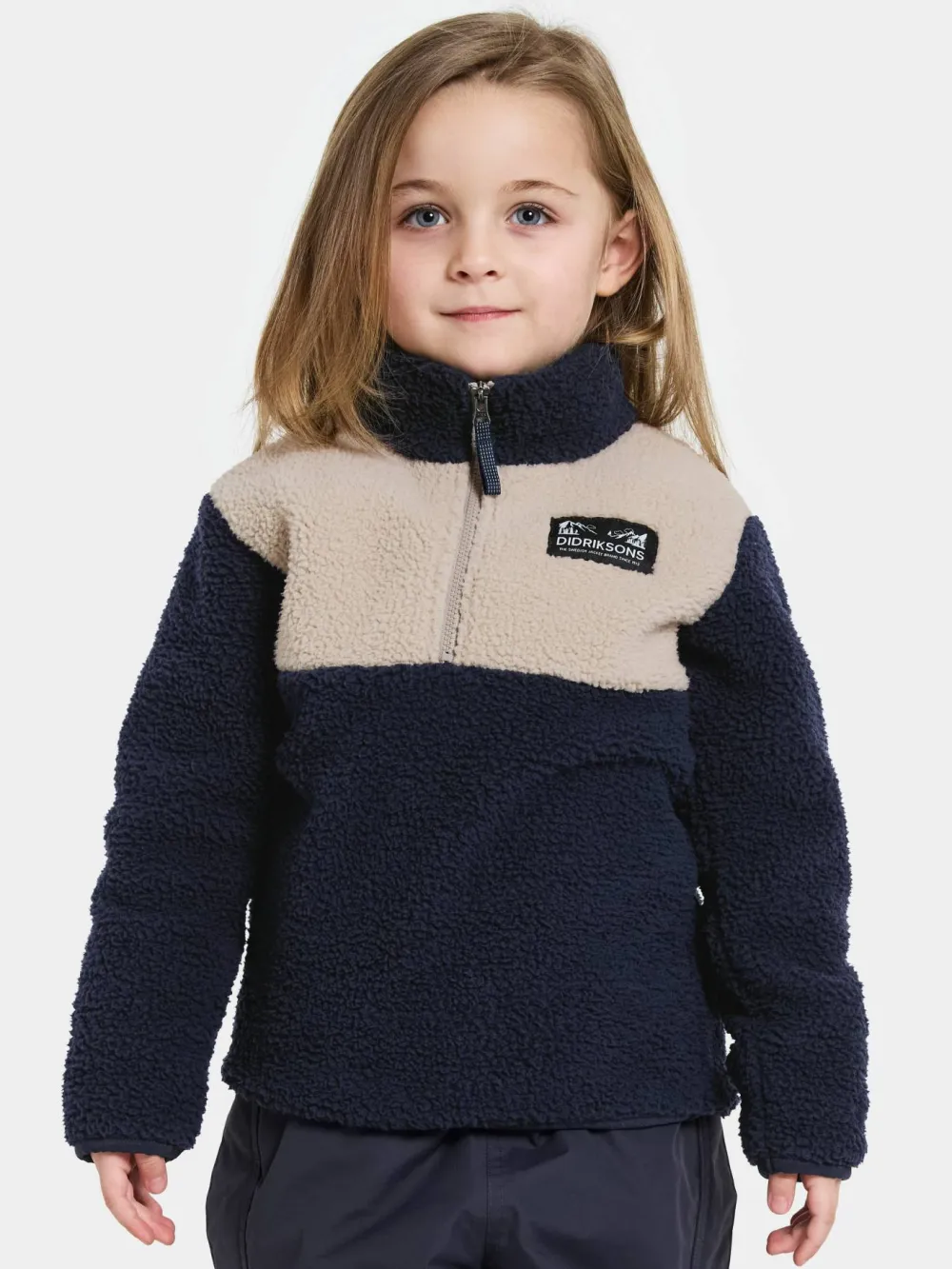 New Didriksons Kids' Gosig Half Zip Navy