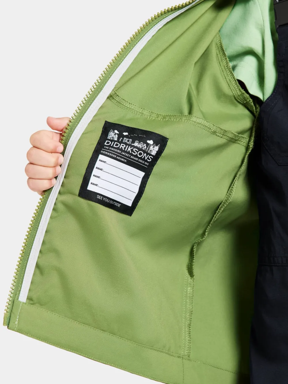 Outlet Didriksons Kids' Hallon Jacket Algae Green