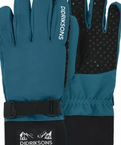 New Didriksons Kids' Lovas Five Finger Gloves 2 Star Blue