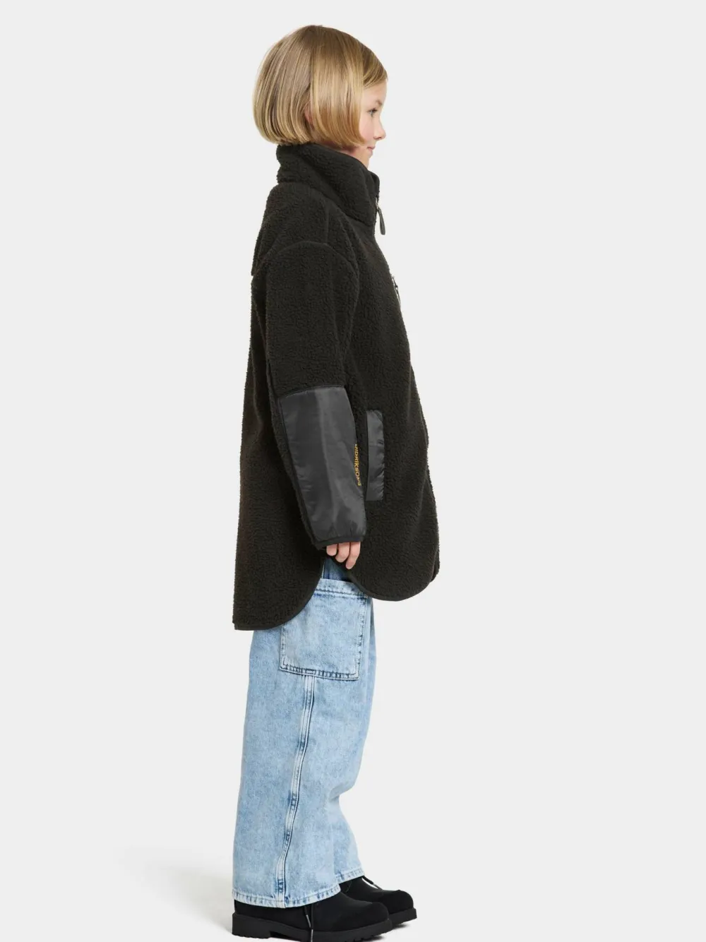 Sale Didriksons Kids' Marmor Full Zip Long Black