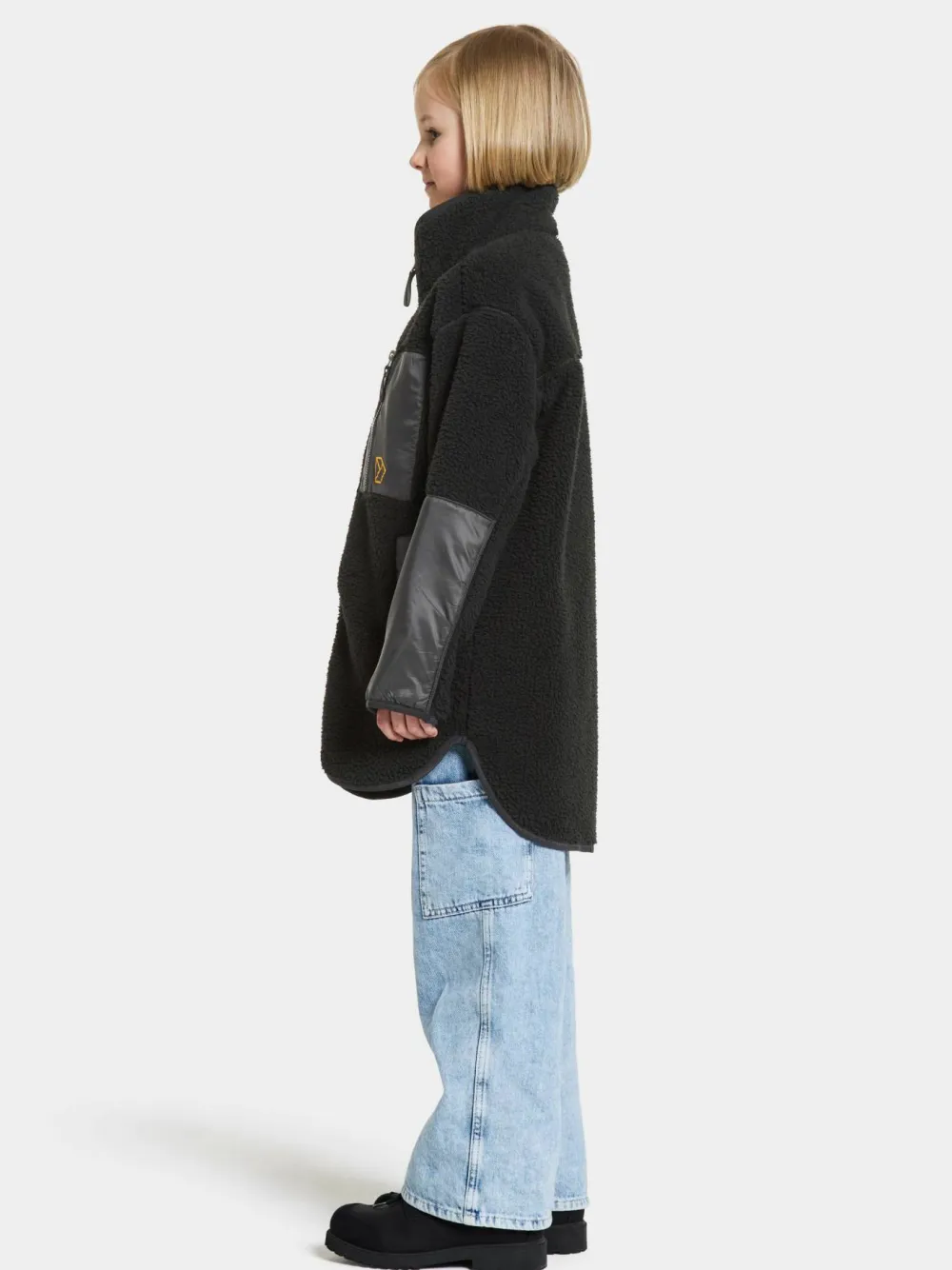 Sale Didriksons Kids' Marmor Full Zip Long Black