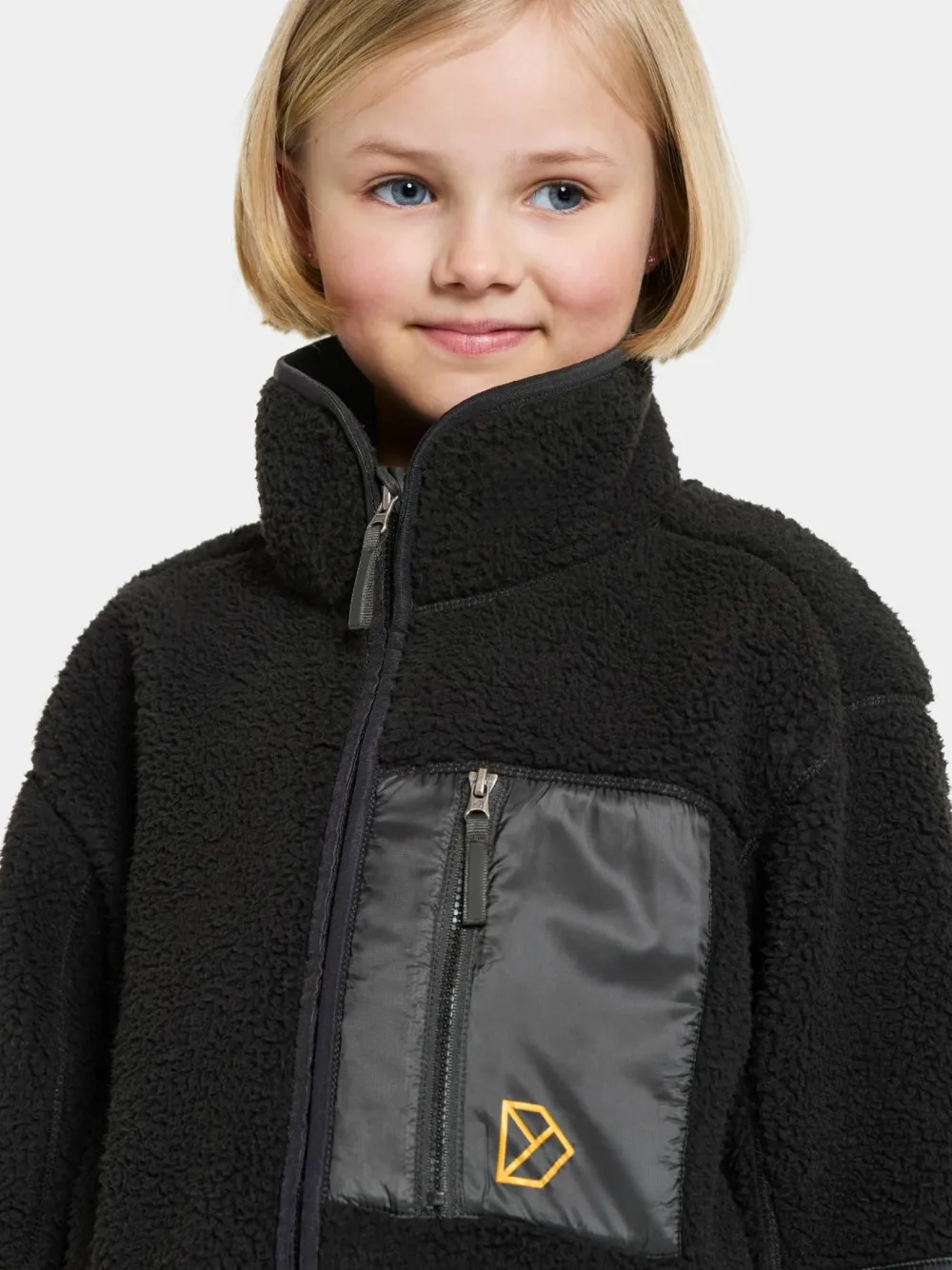 Sale Didriksons Kids' Marmor Full Zip Long Black