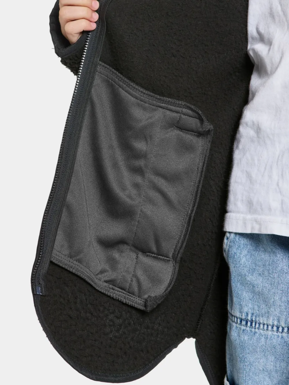 Sale Didriksons Kids' Marmor Full Zip Long Black