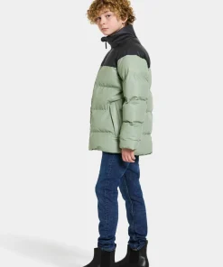 Didriksons Kids' Mega Galon Jacket Light Moss