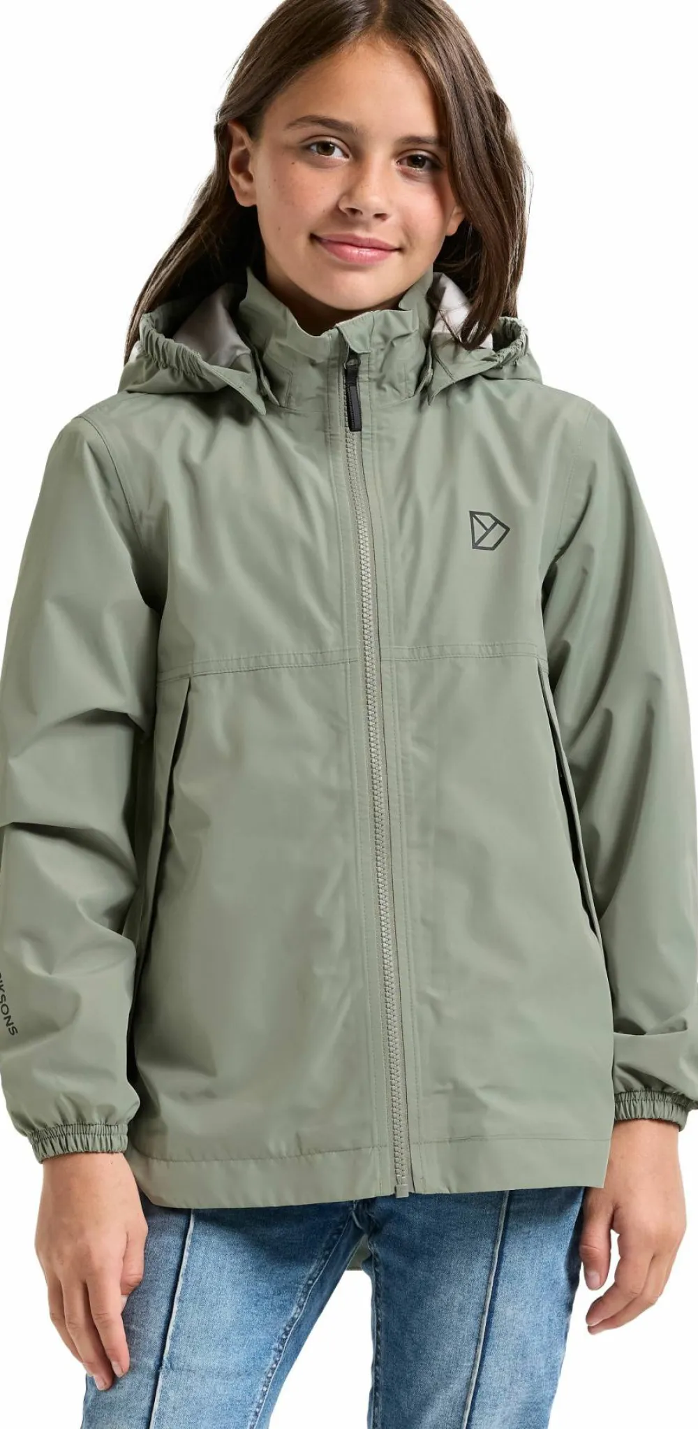 Hot Didriksons Kids' Meliss Jacket 2 Wilted Leaf