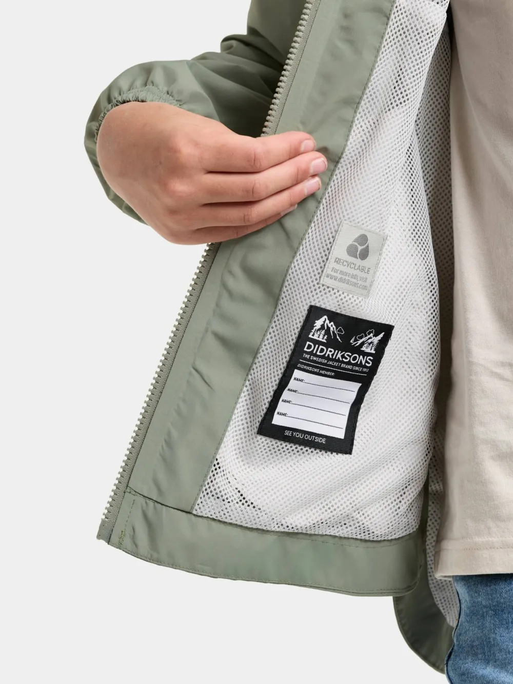 Hot Didriksons Kids' Meliss Jacket 2 Wilted Leaf