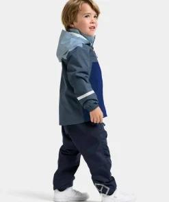Clearance Didriksons Kids' Pilvi Jacket 2 Blue Fog