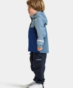 Clearance Didriksons Kids' Pilvi Jacket 2 Blue Fog