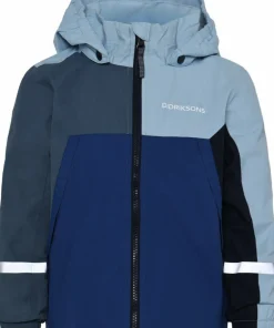 Clearance Didriksons Kids' Pilvi Jacket 2 Blue Fog