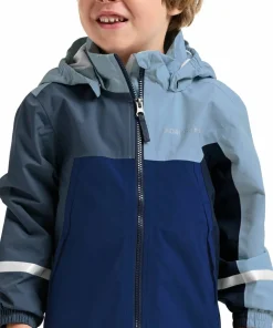 Clearance Didriksons Kids' Pilvi Jacket 2 Blue Fog