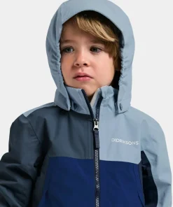 Clearance Didriksons Kids' Pilvi Jacket 2 Blue Fog