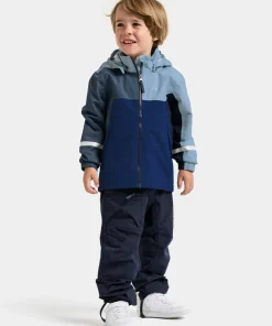 Clearance Didriksons Kids' Pilvi Jacket 2 Blue Fog