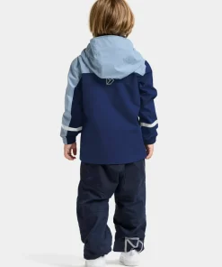 Clearance Didriksons Kids' Pilvi Jacket 2 Blue Fog