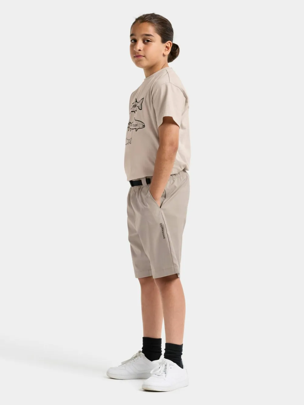 Sale Didriksons Kids' Quartz Shorts Beach Beige
