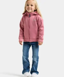 Clearance Didriksons Kids' Siljan Full Zip Heather Pink