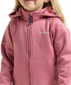 Clearance Didriksons Kids' Siljan Full Zip Heather Pink