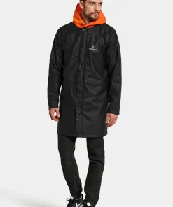 Clearance Didriksons Unisex Avon Parka Galon Black/Flame