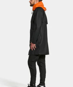 Clearance Didriksons Unisex Avon Parka Galon Black/Flame