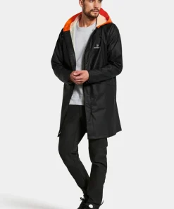 Clearance Didriksons Unisex Avon Parka Galon Black/Flame