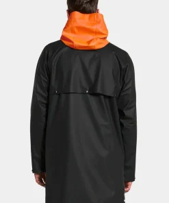 Clearance Didriksons Unisex Avon Parka Galon Black/Flame