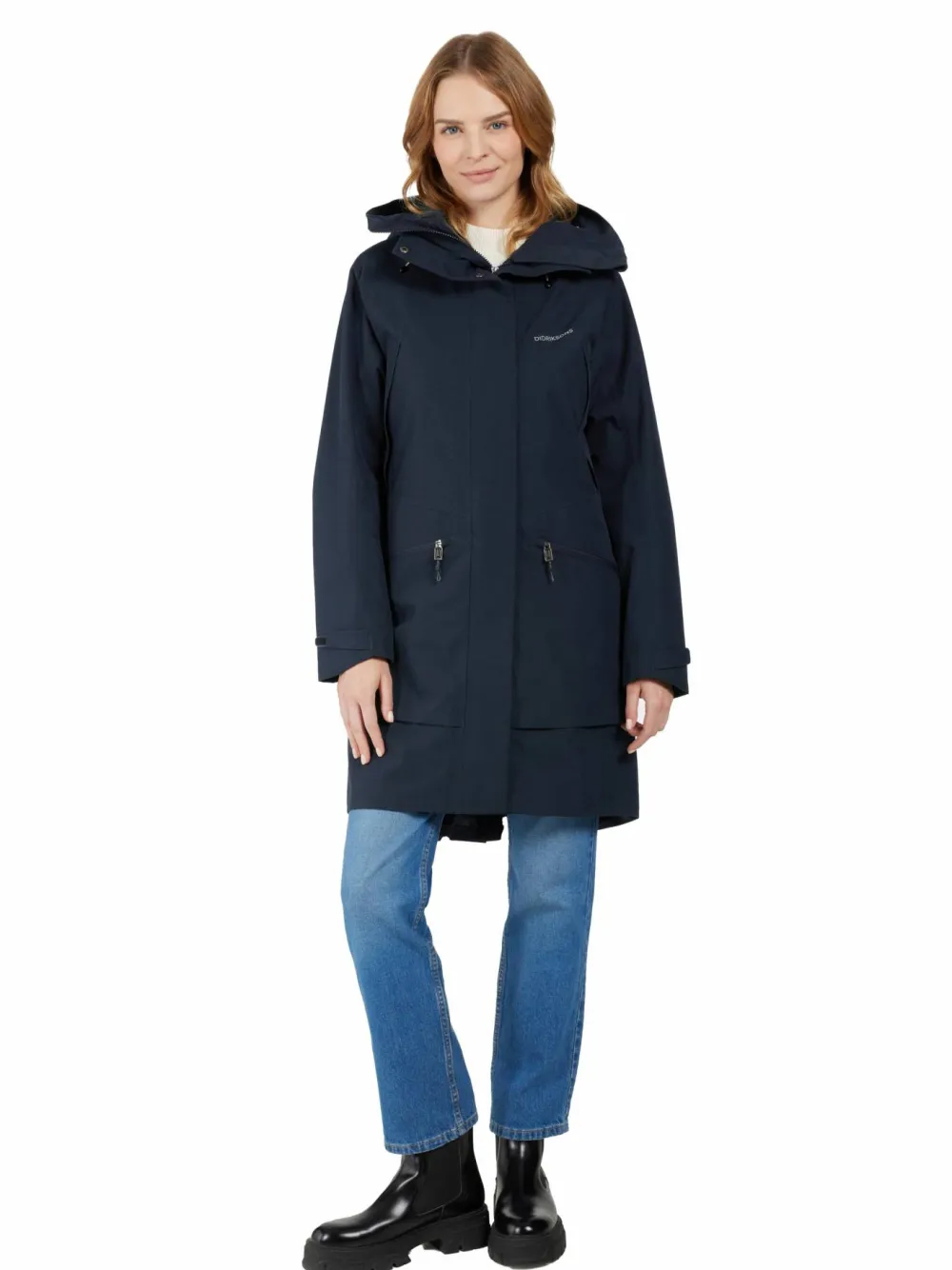 Sale Didriksons Women's Ilma Parka 8 Dark Night Blue