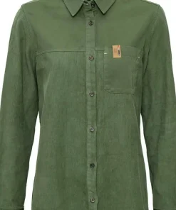 Clearance Elevenate Women's Verbier Shirt Bronze Green