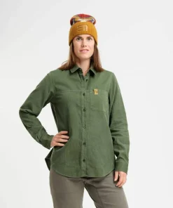 Clearance Elevenate Women's Verbier Shirt Bronze Green