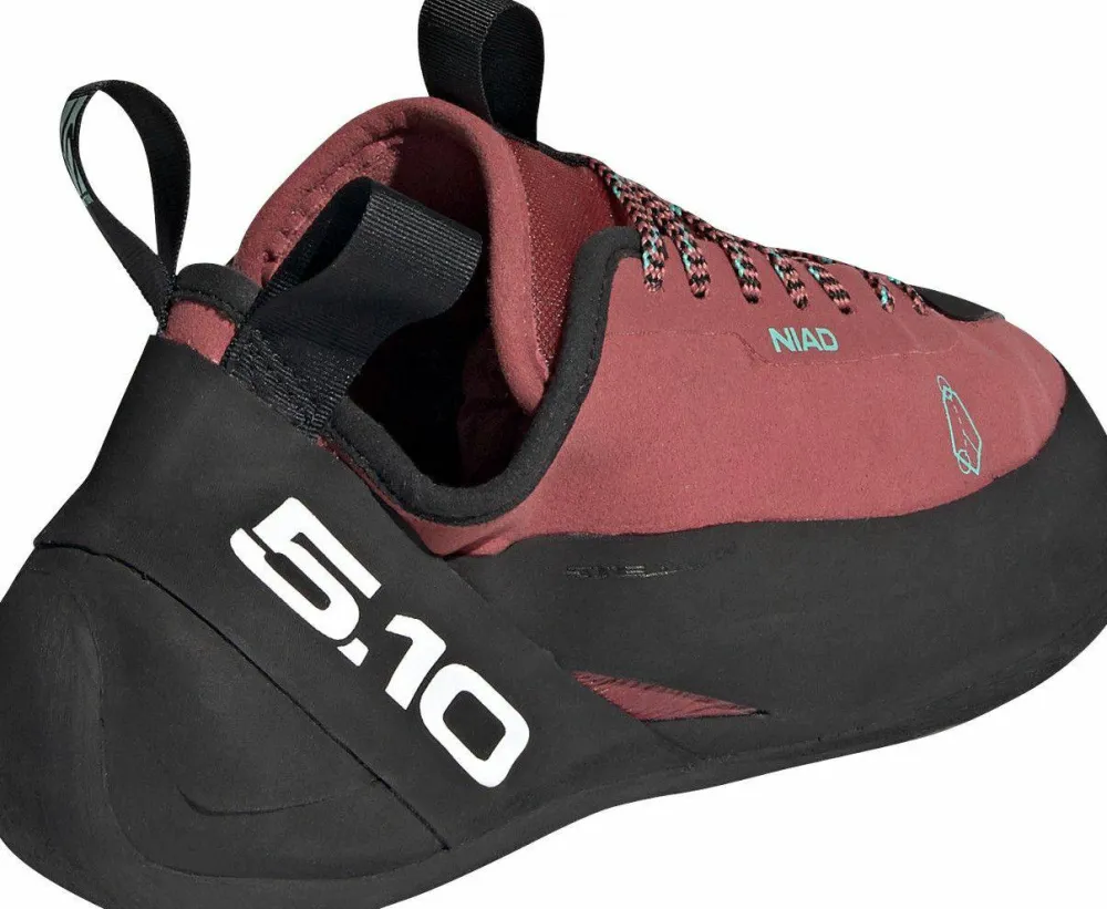 Hot FiveTen Unisex Niad Lace Climbing Shoes Core Black/Crew Red/Acid Mint