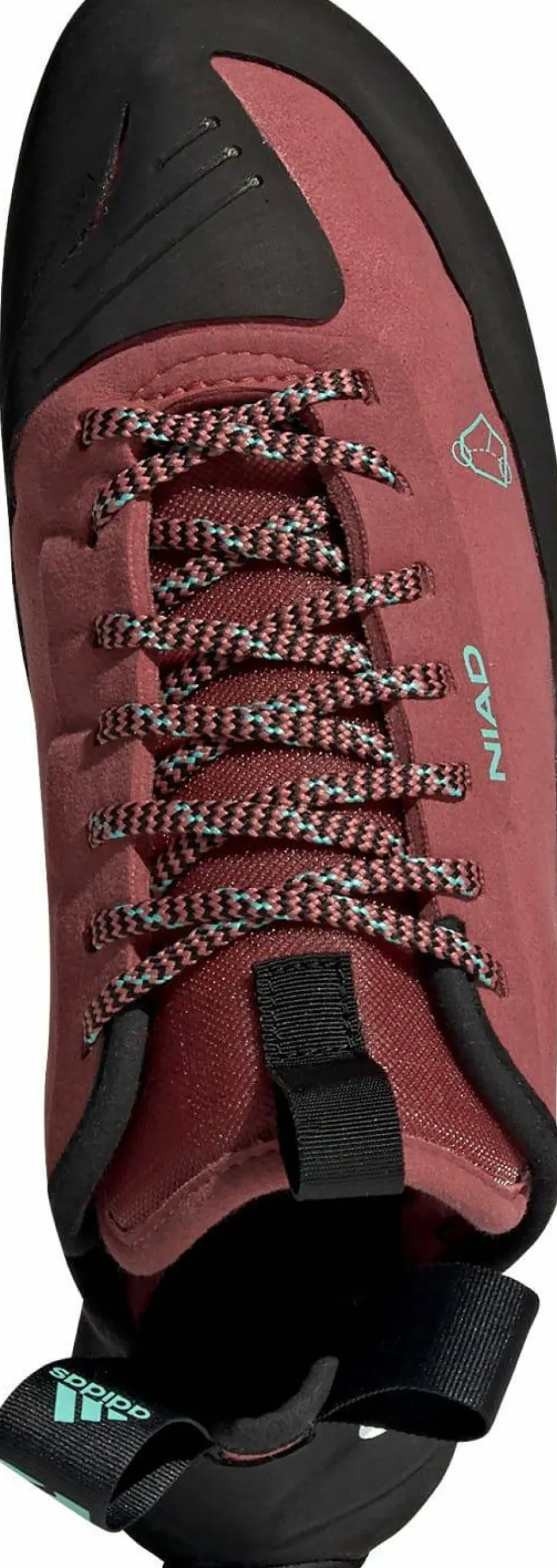 Hot FiveTen Unisex Niad Lace Climbing Shoes Core Black/Crew Red/Acid Mint