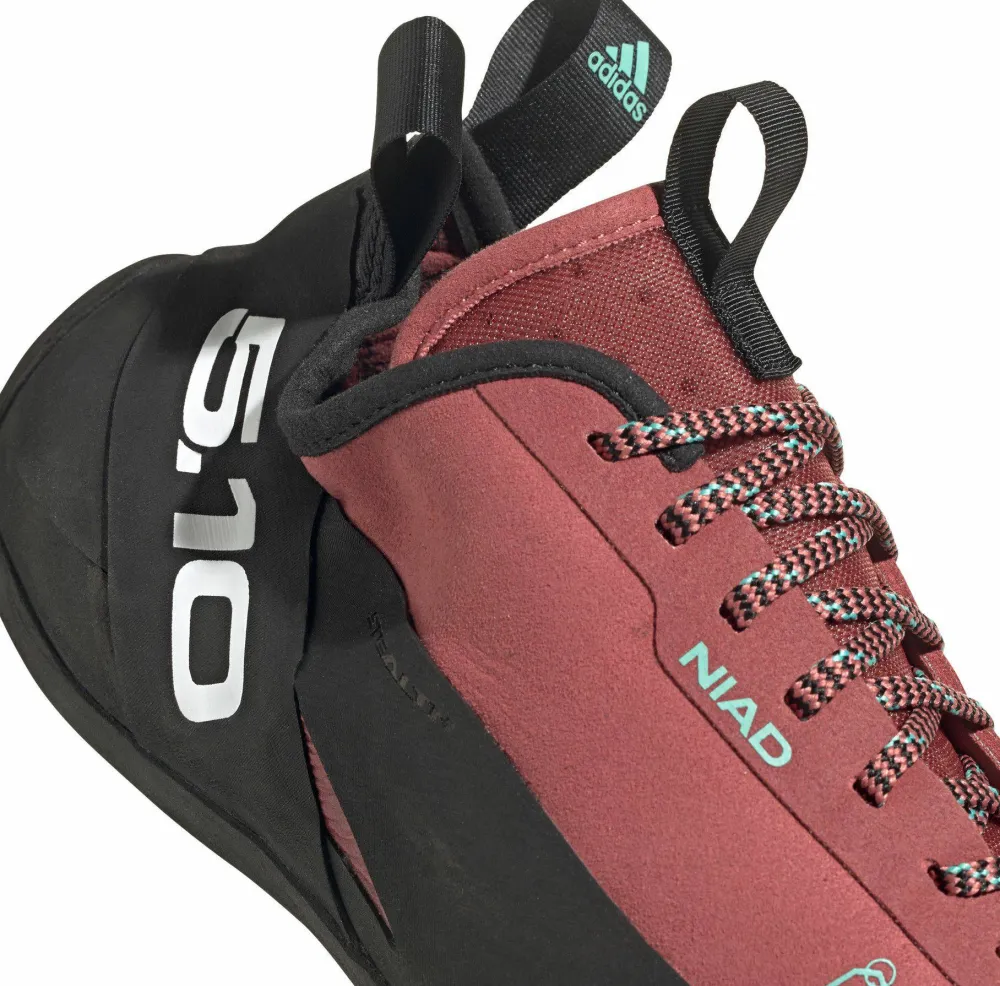 Hot FiveTen Unisex Niad Lace Climbing Shoes Core Black/Crew Red/Acid Mint