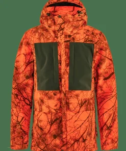 Outlet Fjällräven Lappland Hybrid Jacket Orange Multi Camo-Deep Forest