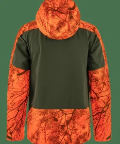 Outlet Fjällräven Lappland Hybrid Jacket Orange Multi Camo-Deep Forest