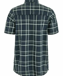 Sale Fjällräven Men's Abisko Hike Shirt Short Sleeve Dark Navy-Chalk White