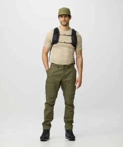 Clearance Fjällräven Men's Abisko Hybrid Trail Trousers Zip-Off Navy